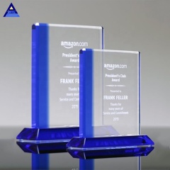 Trofeo de premio de cristal de tributo de pequeños regalos de moda, cristal de grabado láser 3D