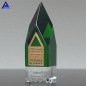 New Style Top-Qualität K9 Custom Obelisk Award Green Crystal Trophy für Souvenir