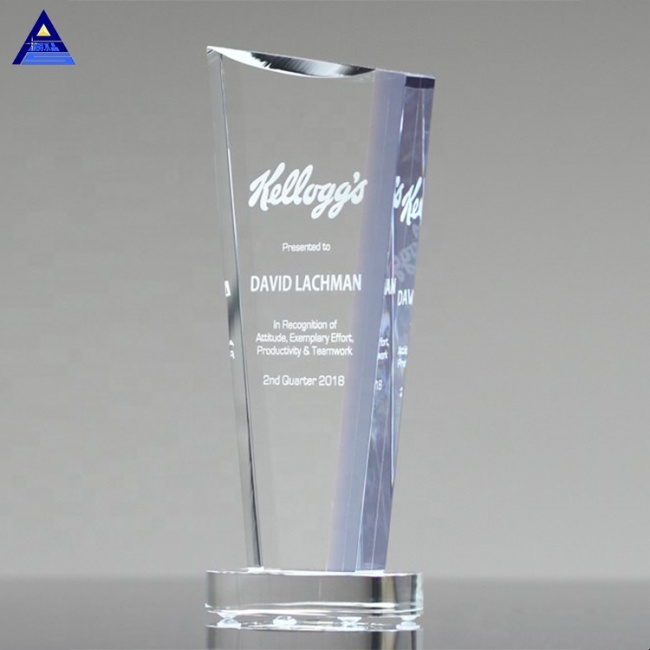 Customized Wholesale Decorative Crystal Award Trophy Shield