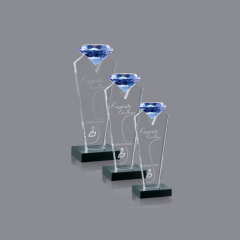 Crystal Award for Wholesale 2020 New Fashion Metal Base StereoscoBusiness Achievementpic