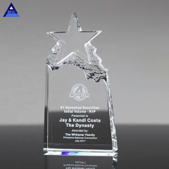 New Welcome Popular Crystal Star Trophy For Mountain Bike Souvenir MOQ 1Pcs