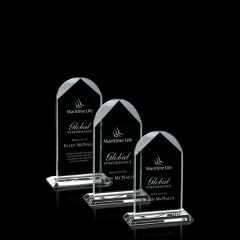 2020 Neupreis Glastrophäenplakette Leere Kristallglastrophäe für Lasergravur