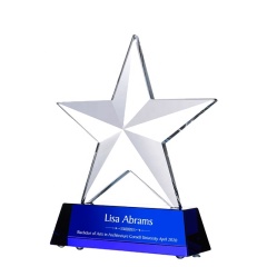 Индивидуальный сублимационный приз Crystal K9 Glass Trophy Award Выгравированная награда Star Crystal Award