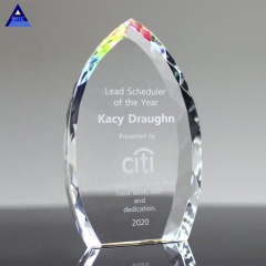 Rainbow Jeweled Crystal Clear Flame Awards For Recognize Souvenir