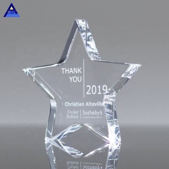 Пресс-папье из хрусталя K9 High Quality Custom Дешевые Clear Star Trophy Crystal