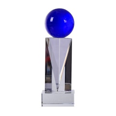 Trophée de cristal de sport laser professionnel spécial en gros de conception personnalisée pour la vente en gros