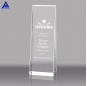 2020 Prix de trophée en verre de cristal blanc K9 d'impression couleur de haute qualité en gros bon marché