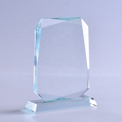 Custom Quality 3D Engrave Blank glass K9 Crystal Trophy/Award/Plaque/Trophy