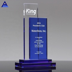 Maßgeschneiderte Logo-Gravur Pacific Award Trophy Cheap Glass Trophy Award