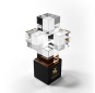 Individuality Obelisk Design K9 Block Glass Cube Crystal Trophy Laser Engraved Crystal Award