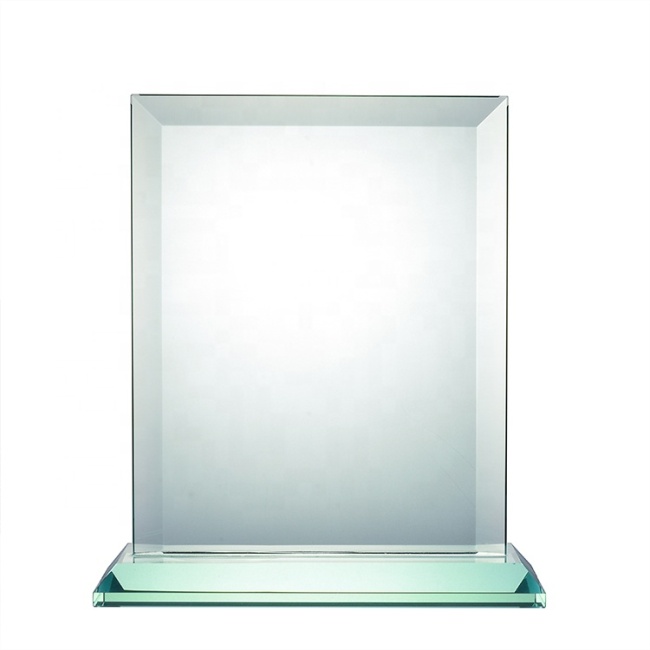 Vente en gros Personnaliser le verre impérial de Jade Trophée de plaque carrée pour les cadeaux scolaires