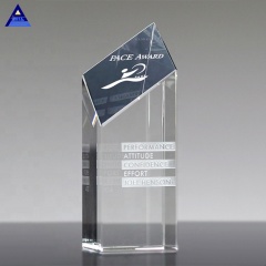Regalos de recuerdo únicos Premios de cristal grabados encore con logotipo
