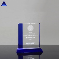 Trofeo de premio de cristal de tributo de pequeños regalos de moda, cristal de grabado láser 3D