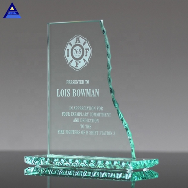 Latest Style High Quality 3D Engraving K9 Jade Crystal Trophy Blank