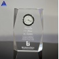 Unique Design Crystal Square Faceted Clock Award Trophy
