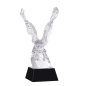 Custom Design Crystal Eagle Trophy Award With Black Base For Business Reward