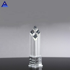 Venta al por mayor Premio de obelisco de pico pulido Rhombus Crystal Elite Crystal Awards