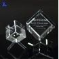 Прозрачный печатный логотип K9 3D Лазерная резьба Стекло Хрустальный куб Пресс-папье