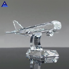 Изготовленная на заказ награда самолета пресс-папье Хандмаде 3Д хрустальная для подарка сувениров дела