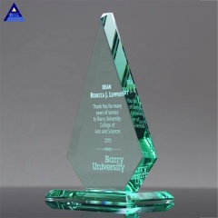 Récompenses de jade de trophée en verre de forme de montagne de vente directe d'usine avec la bonne offre
