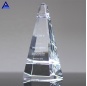 Classic Custom White Clear 3D Laser Engraving Majestic Pyramid Crystal