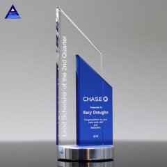 Trophée en verre cristal K9 de gravure de haute qualité en gros avec logo sur mesure