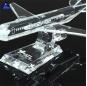 Изготовленная на заказ награда самолета пресс-папье Хандмаде 3Д хрустальная для подарка сувениров дела