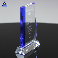 2019 Customized Clear Avant Crystal Plaque Glass Award mit Sockel