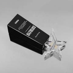 K9 Crystal Awards Sterngravur Sport Trophäen aus schwarzem Blockglas, Würfelkristall-Rohling-Trophäe