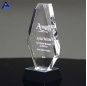 Obelisk Shape Blank Customized Accolade Diamond Crystal Trophy For Prize Presentation
