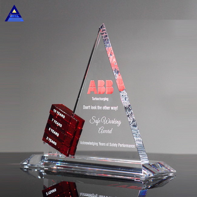 New Arrival Chinese Feng Shui Mountain Award Crystal Craft Set