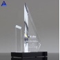 Trophée en cristal personnalisé de crête d'Emory de récompense d'obélisque pour des cadeaux de souvenirs de gravure