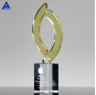 New Design Creative Flame Shape Wholesale Crystal Trophy For Business Gift