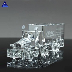China New Souvenir Gifts Crystal Trofeo de premio de camión de 18 ruedas
