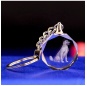 Popular Company Advertizing Promotion Gifts 3D Crystal Keyrings
