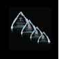 China Wholesale High Quality Engraved Crystal Triangle Mountain Trophy Award For Customized Business Gifts