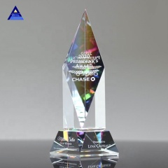 Trophée de cristal de qualité K9 pas cher en Chine avec obélisque