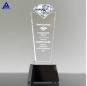Trophée de cristal de thème personnalisé en forme de diamant en cristal de haute qualité à vendre