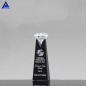 Trofeo de premio de cristal de diamante en ascenso grabable con láser 3d de diseño único