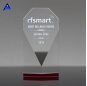 Оптовый пользовательский прозрачный 3D обелиск лазерный кристалл подарок для ремесла