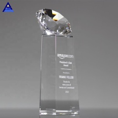 Eco-Friendly Professional Brilliant Tower Award Big Crystal Diamond Trophy mit Schliff