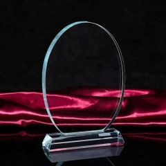 Qualité personnalisée 3D graver trophée/récompense/plaque/trophée en cristal vierge de cristal
