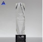 Hot Sale High Quality Obelisk Shaped Engraved Glass Award For Souvenir