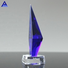 Pujiang Factory Einzigartiges Diamant-Design, individuelle Azurit-Kristall-Trophäe, individuelle Auszeichnungen und Trophäen