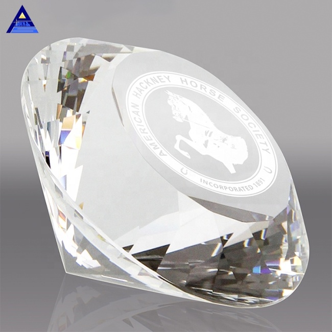 Venta al por mayor, diamantes de cristal baratos, pisapapeles, diamantes de cristal K9 transparentes para decoración del hogar