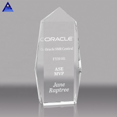 Placa de trofeo de cristal de grabado láser, premio de trofeo de placa de cristal