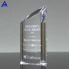 Рекламная продукция 2019 года Clear Strata Crystal Award Trophy с логотипом
