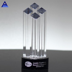2019 Popular Black Base Towers Crystal Diamond Award por grabado de nombre