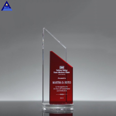 Настроить новый дизайн оптом Ruby Crystal Award Trophy для продвижения