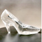 New Crystal Glass Shoes Princess High-heeled Shoes for Wedding Birthday Souvenir Home Decoration Romantic Gift